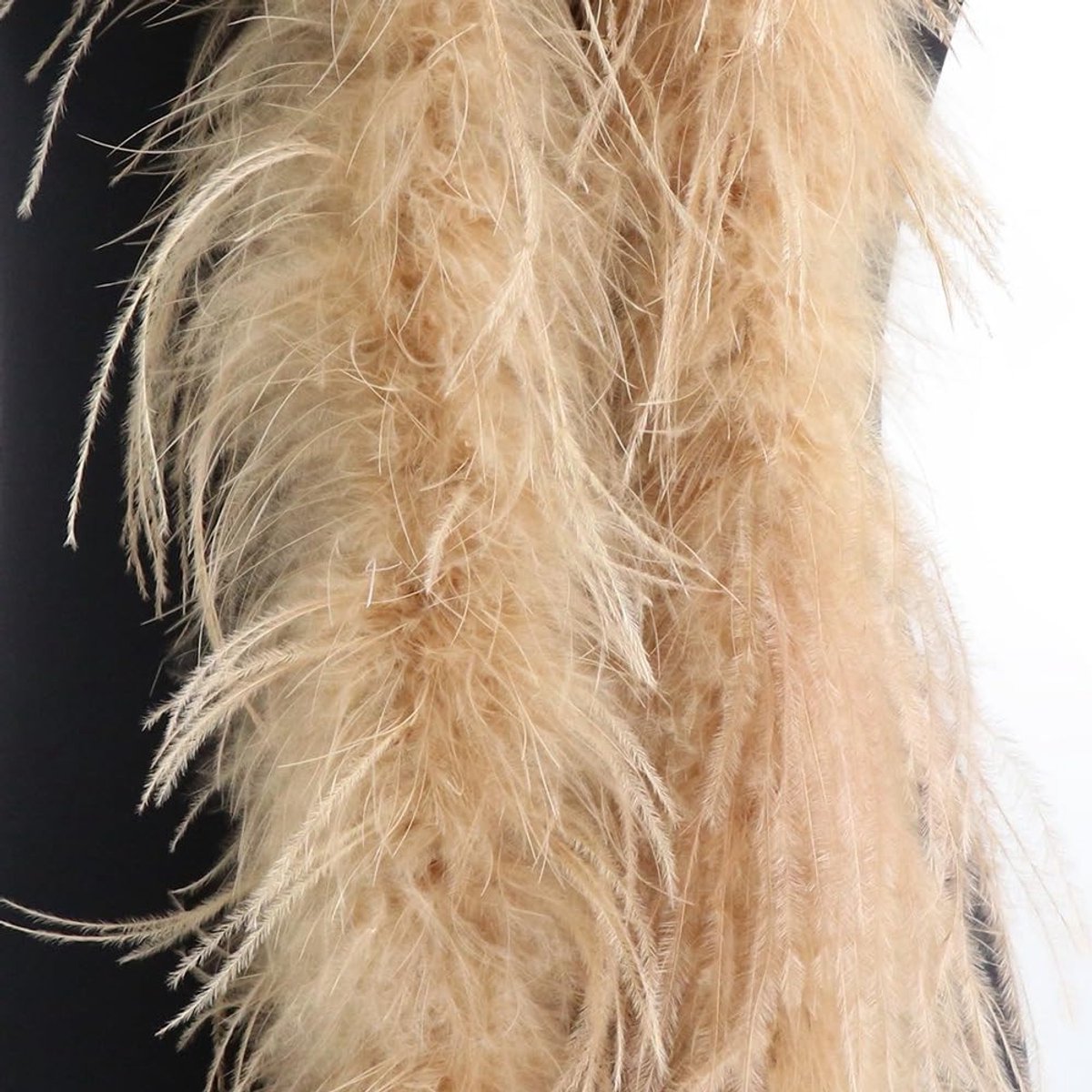 Fluffy Pluimen Sjaal van 2 m, Perfect voor Charleston Kostuums, Feestjes en Carnaval Accessoire