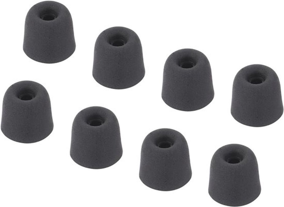 Schuim Oordopjes voor Hoofdtelefoon Middelgrote 3-4 mm Tips Zwart 8 Stuks