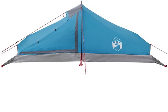 vidaXL - Backpacking - Tent - 4-persoons - Blauw - 185T - Polyester - met - PU - Coating van Vidaxl — afbeelding 4