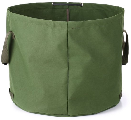 Grote Tuintas - Afvalzak Tuin - Tuinafval Verzamelen - Waterbestendig Canvas - 63 Gallon Capaciteit - Zwart — afbeelding 3