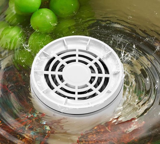 Pesticiden reiniger - Groente- en Fruitreiniger - 15W Krachtige Vortex - 4 Instelbare Standen - Produce purifier - 3600mAh Grote Accu - Titanium Zuivering - IPX7 - 10.4 x 6.0 cm - Wit — afbeelding 4