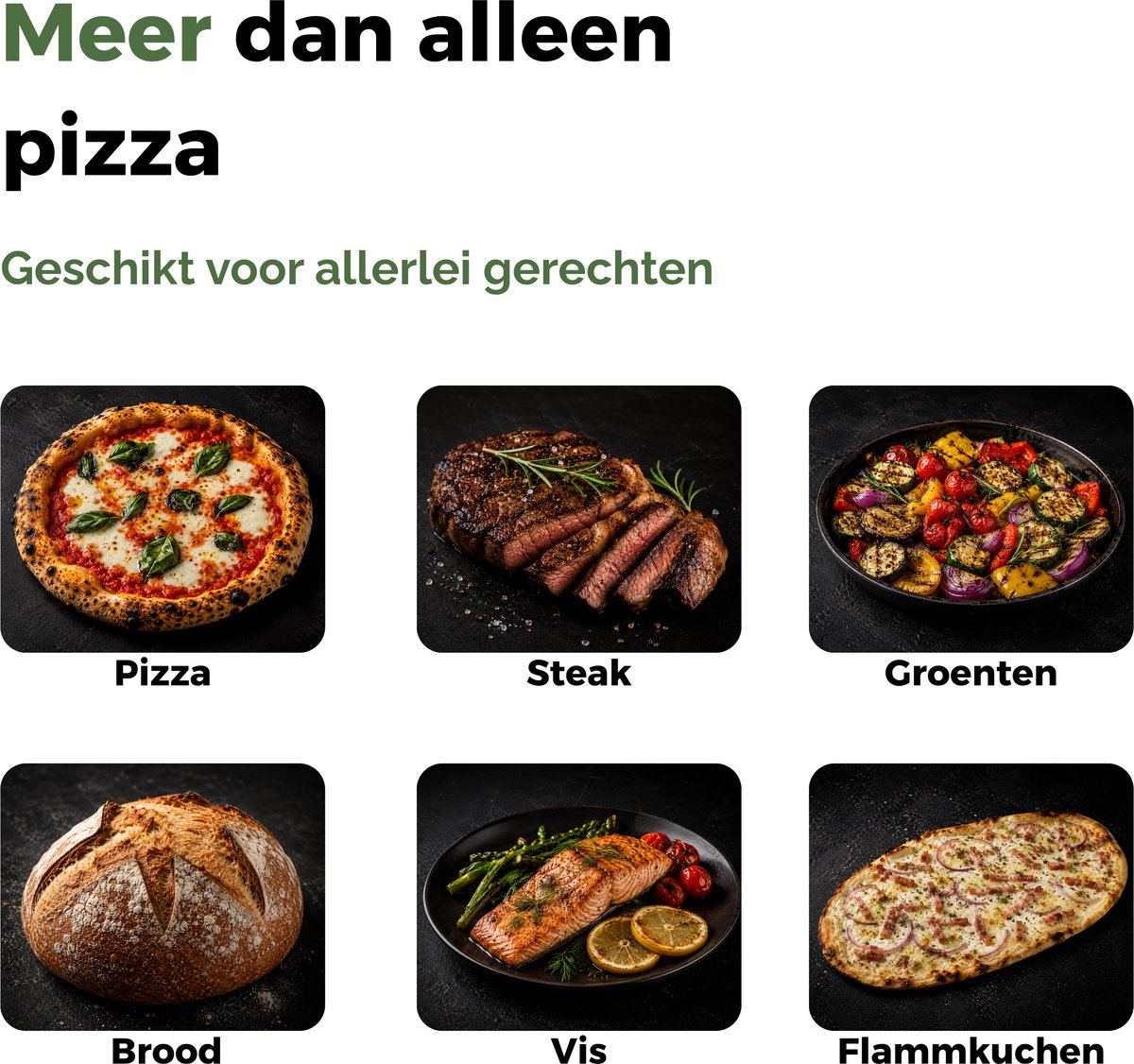 Caryota Pellet Pizza Oven - Buitenoven BBQ - Pizzasteen - Pizza schep - Deegsteker - Thermometer - Draagbaar - Authentieke pizza in 90 sec - 450 °C – foto 7