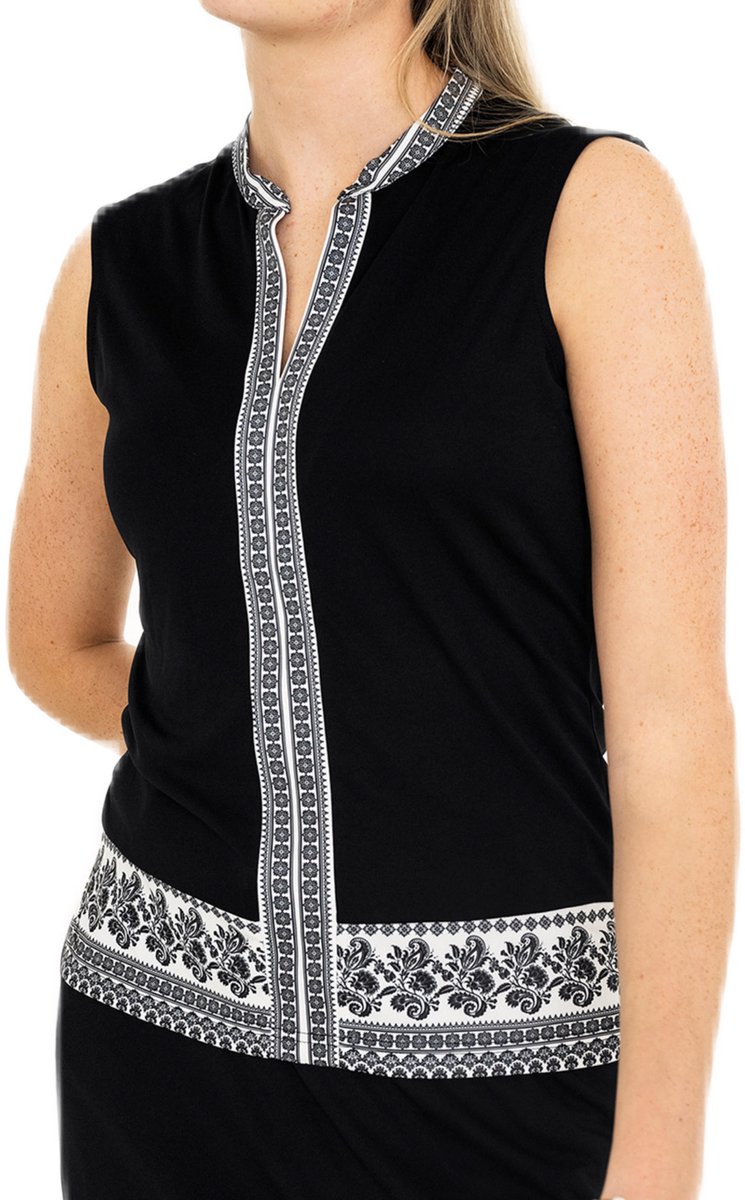 Func Factory dames Top Adele zwart/wit maat 42