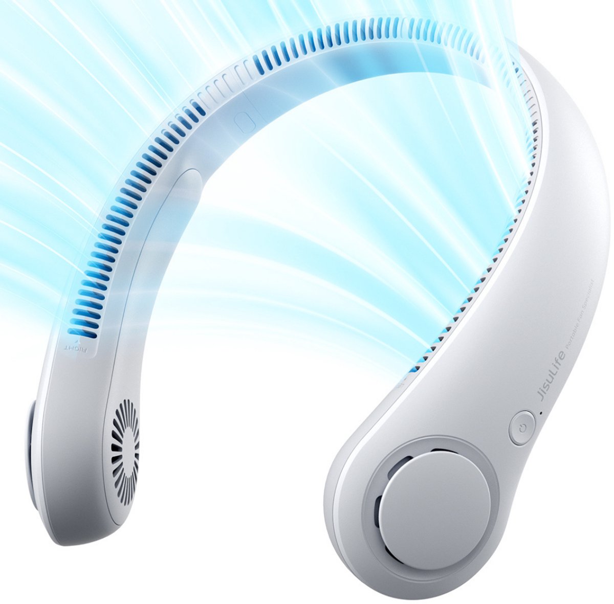 Jisulife Neck Fan 3 - Draagbare Nekventilator - Handsfree met 5 Snelheden - 13,5 Uur Batterijduur - Stille 360° Luchtstroom