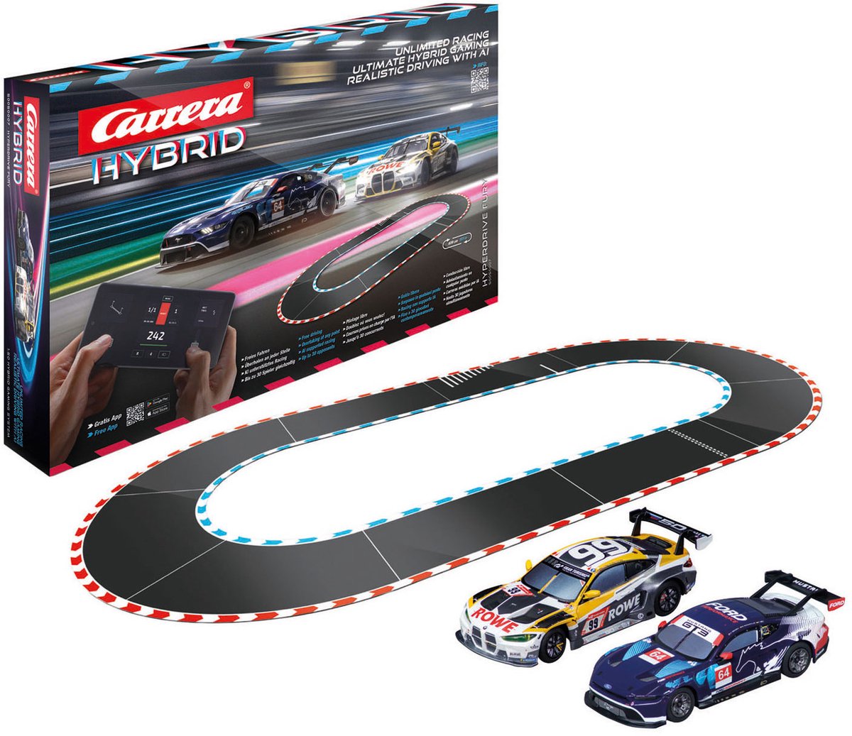 Carrera Hybrid Racebaan HyperDrive Fury - 1:50