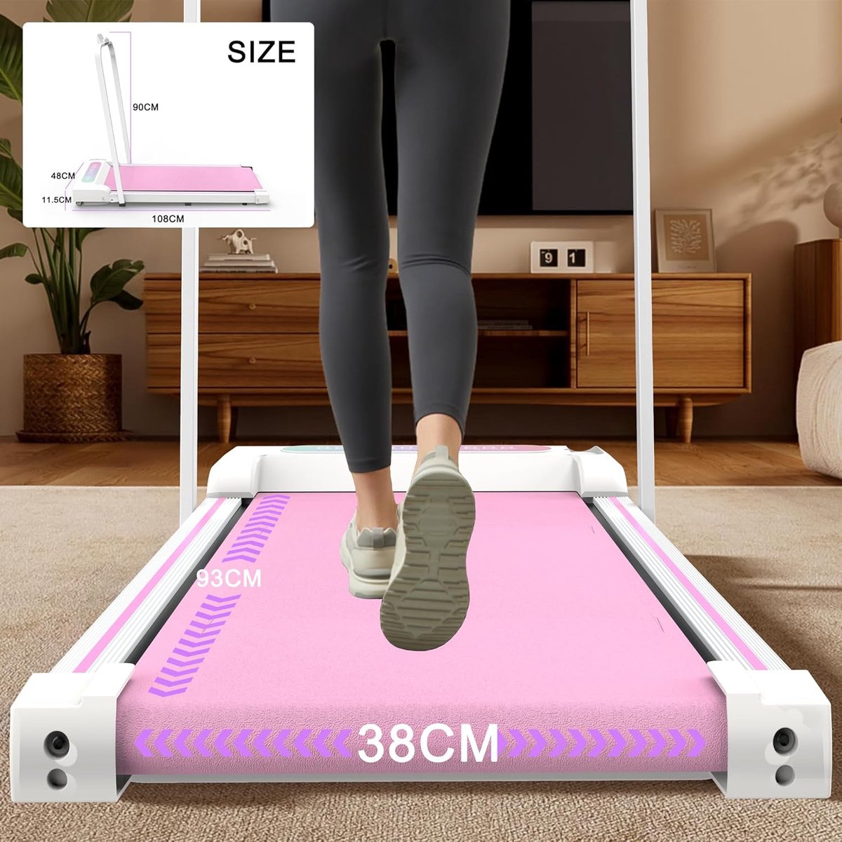 Loopband Inklapbaar - Wandelband Fitness - Treadmill - Trainingsroutine