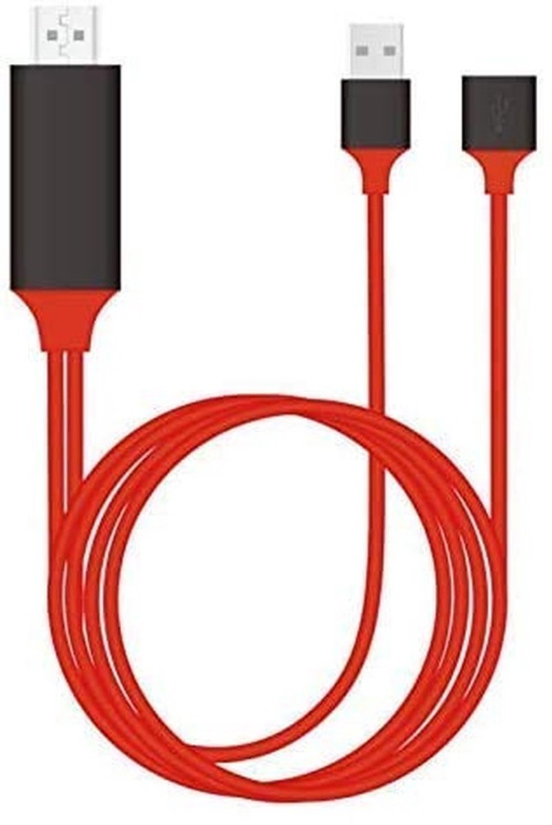 Dailygoods - Dailygoody - HDMI-kabel - Hoge snelheid - Digitale beeldoverdracht - 1080p - Compatibel met telefoon - Voor iPhone en Android - 14,9 x 8,2 x 2,4 cm