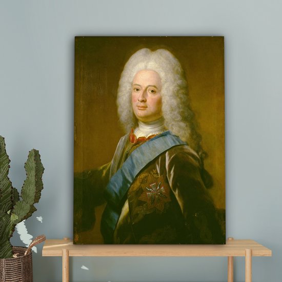 Peintures sur toile - Wilhelm VIII, landgrave de Hesse- Kassel - peinture de Philip van Dijk - 60x80 cm - Décoration murale