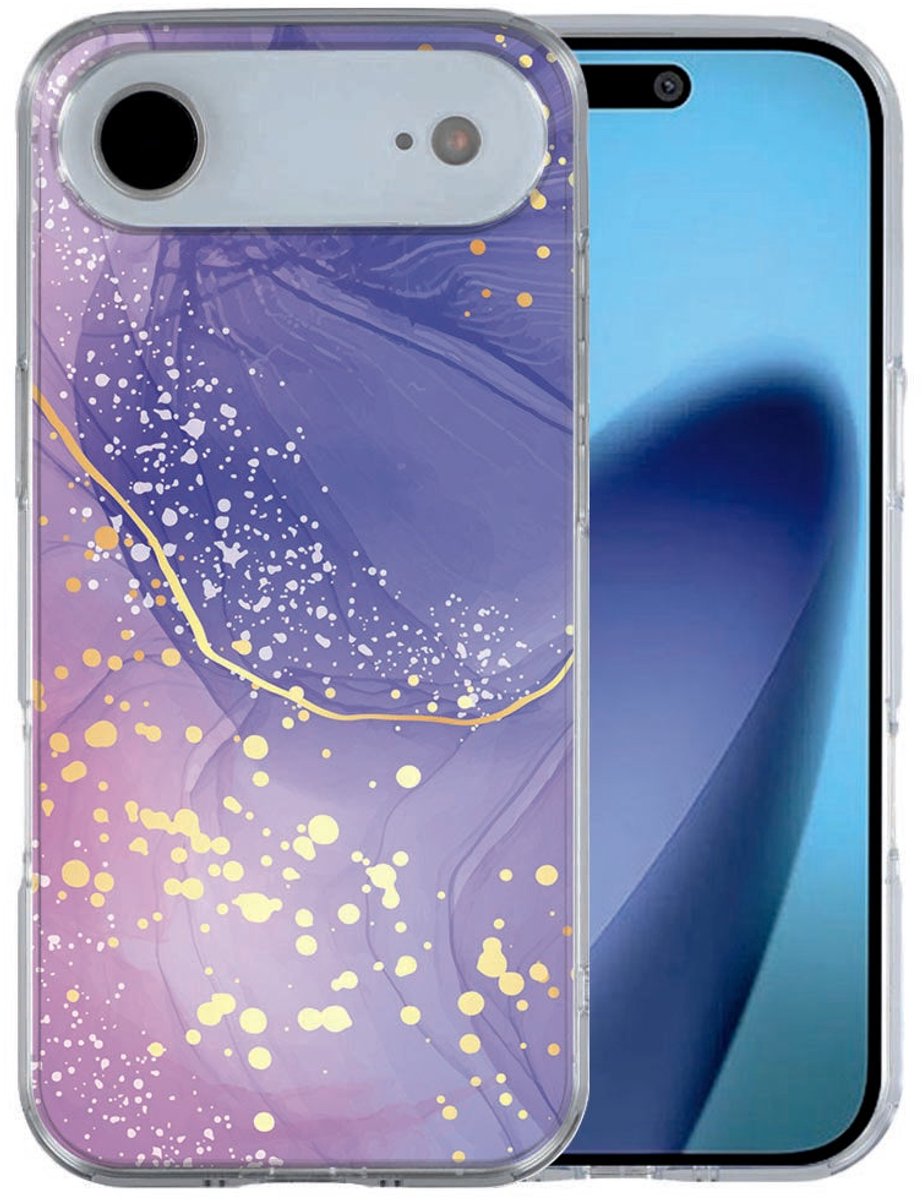 iPhone Air TPU hoesje Watercolor Paars