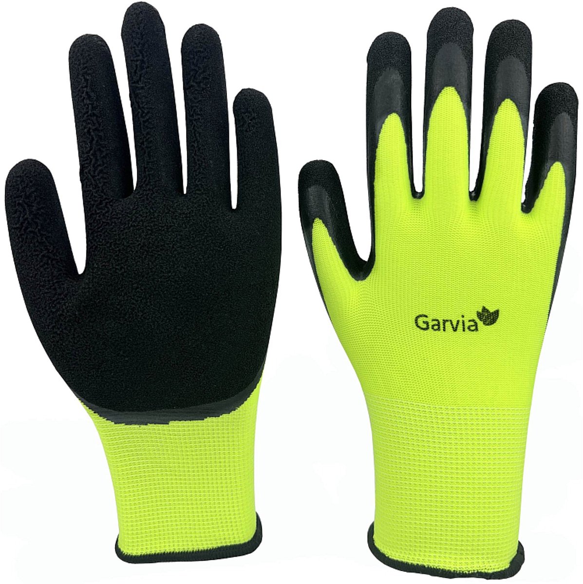 Handschoen tuin maat 8 latex groen