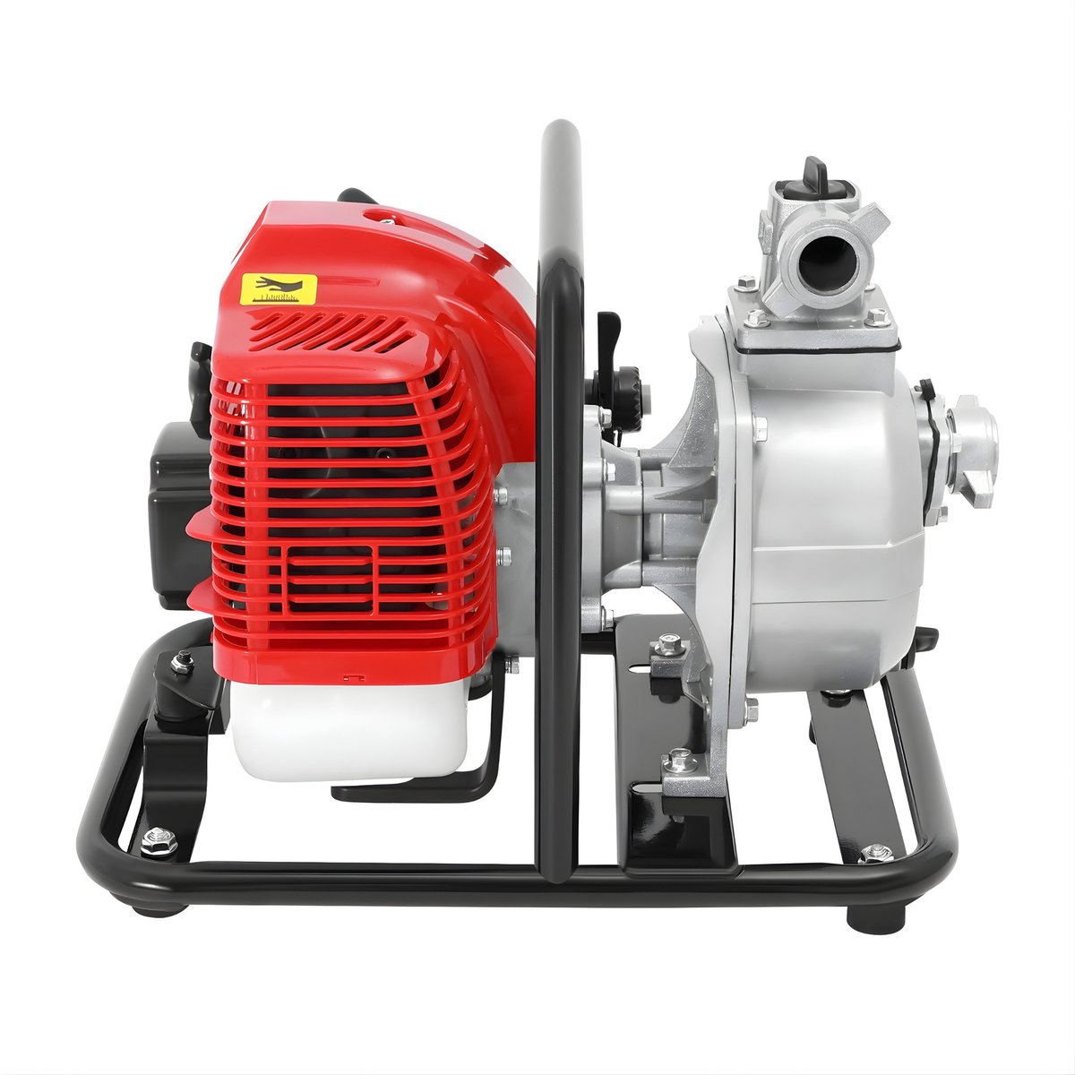 Waterpomp 2-Takt – 43cc 1.25kW – Draagbaar – Inclusief 2m Aanzuigslang – Voor Beregening, Tank Vullen en Reiniging
