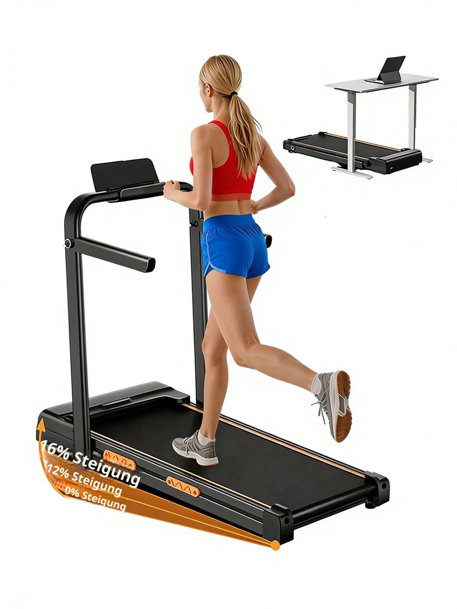 Loopmat Loopband 8 km/h Inklapbaar met 9% Helling - Product - €179,99