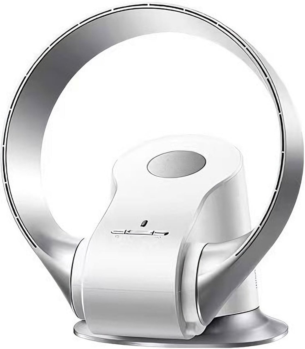 Bladloze Wandventilator 14" - 35W Bladloos Ontwerp (Zilver)