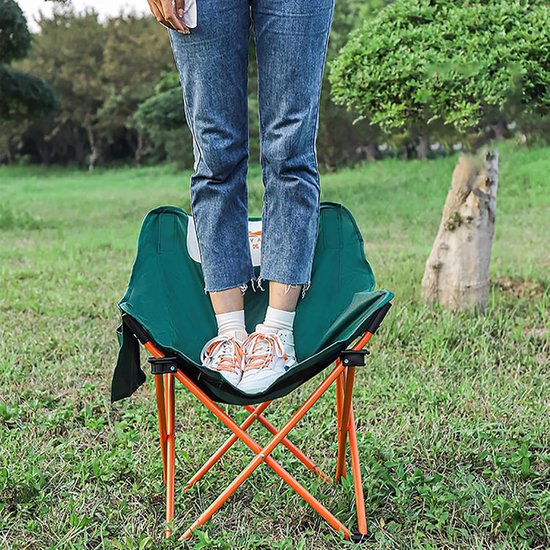 KZQ Robuuste Opvouwbare Stoel Met Draagtas Extra Groot Volledig Gevoerd Verstelbaar 60x45x68 Cm Zeer Sterk Voor Kamperen Wandelen En Picknicken van KZQ — afbeelding 2