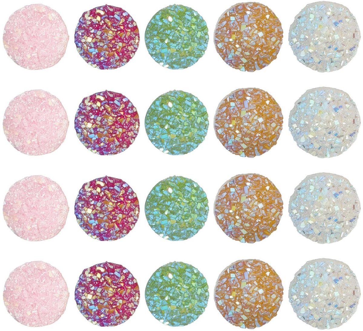 Dailygoods - Set van 80 Kleurrijke Diamant Push Pins voor Corkboard Decoratie