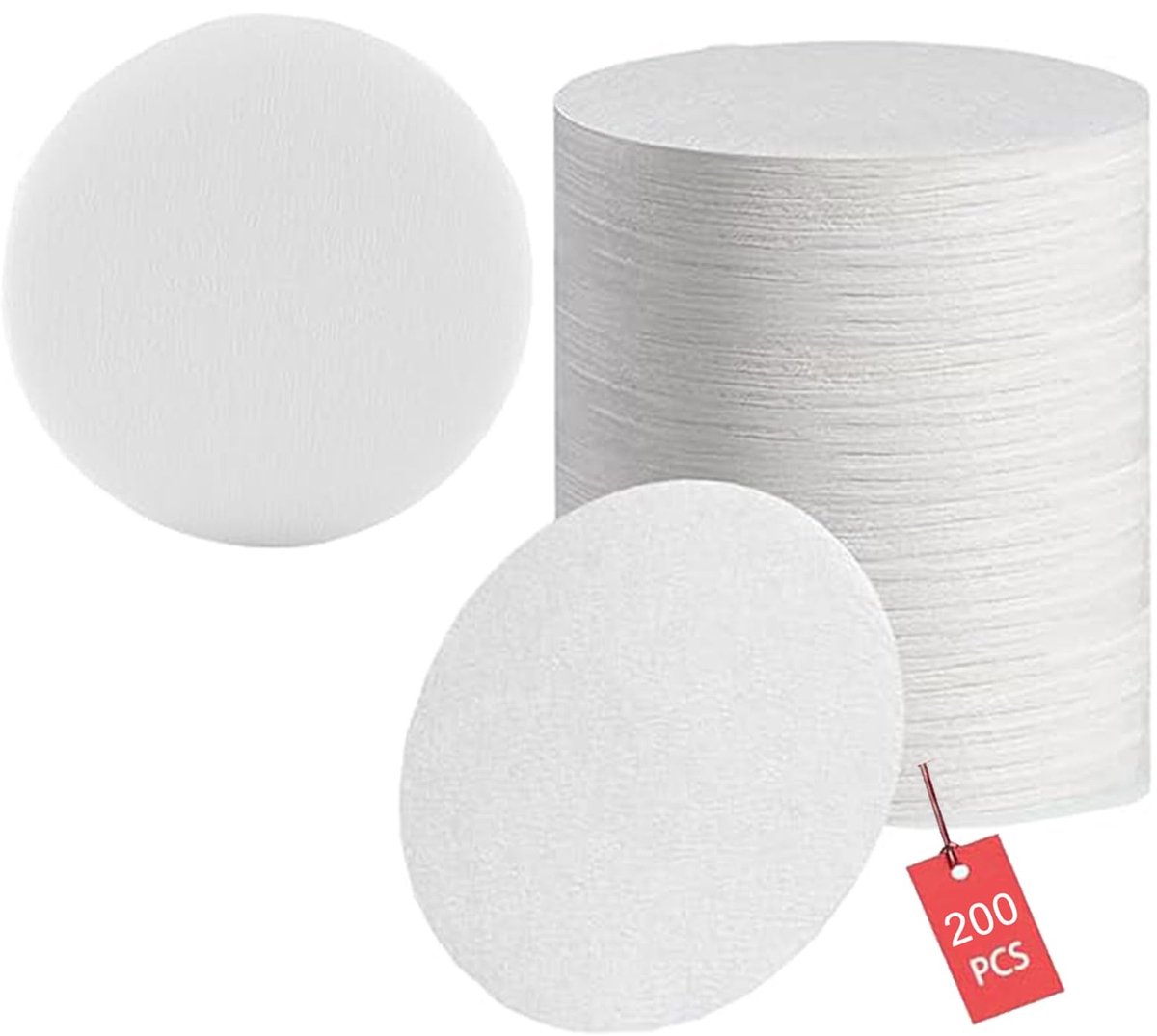 Dailygoods - 200 Stuks Ongebleekt Koffiefilterpapier voor Espresso