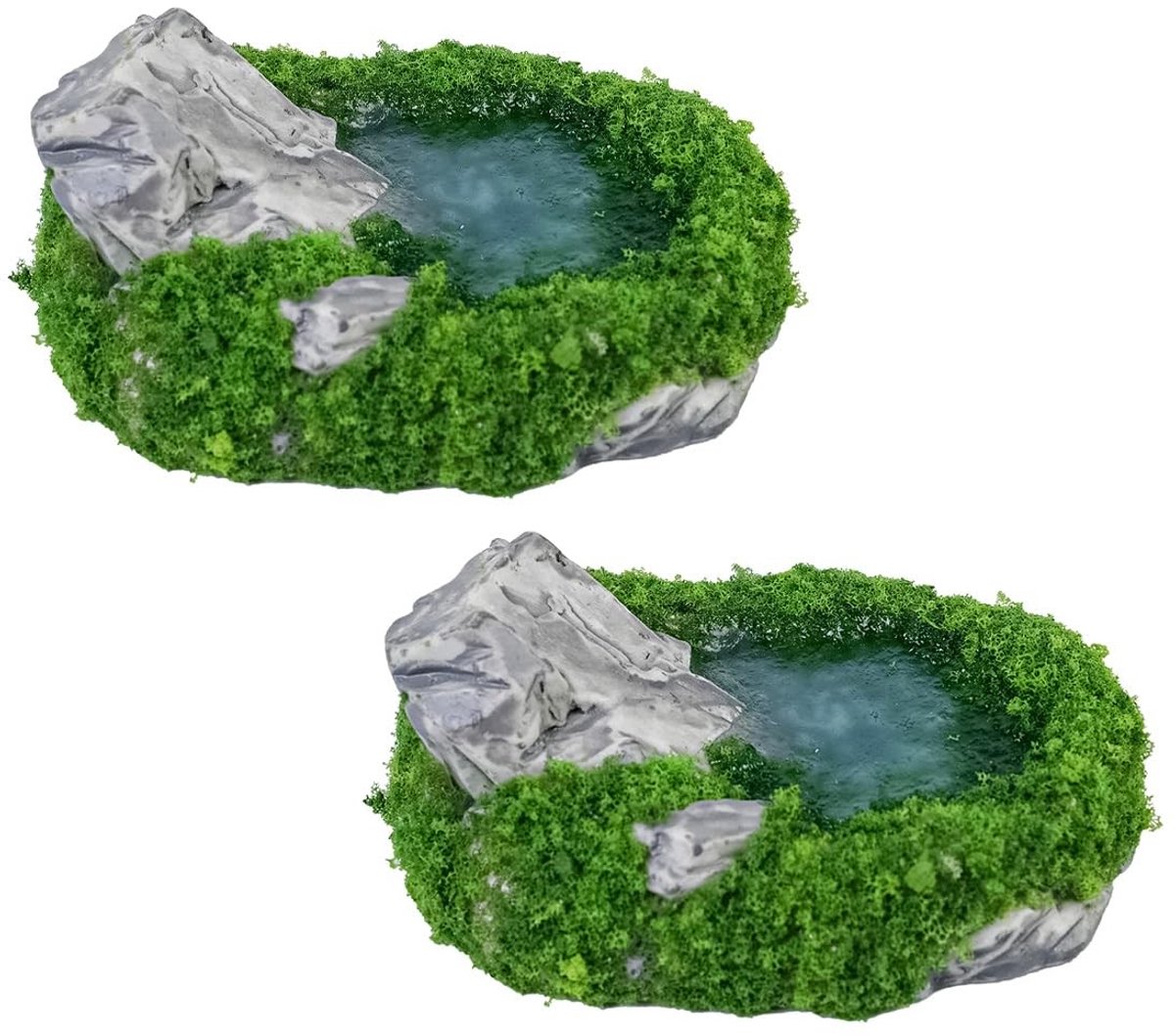 Dailygoods - Dailygoody - Mini Bonsai Standbeeld - Decoratie 2-pack - Zen Tuin - Glazen Container - Natuurlijke Schoonheid - Geschikt voor Woondecoratie - Creatief.