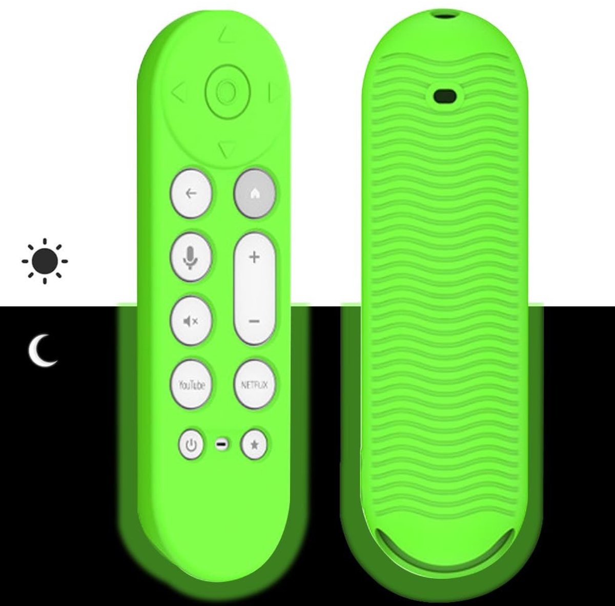 Dailygoods - Antislip Siliconen Hoes voor Google TV Afstandsbediening