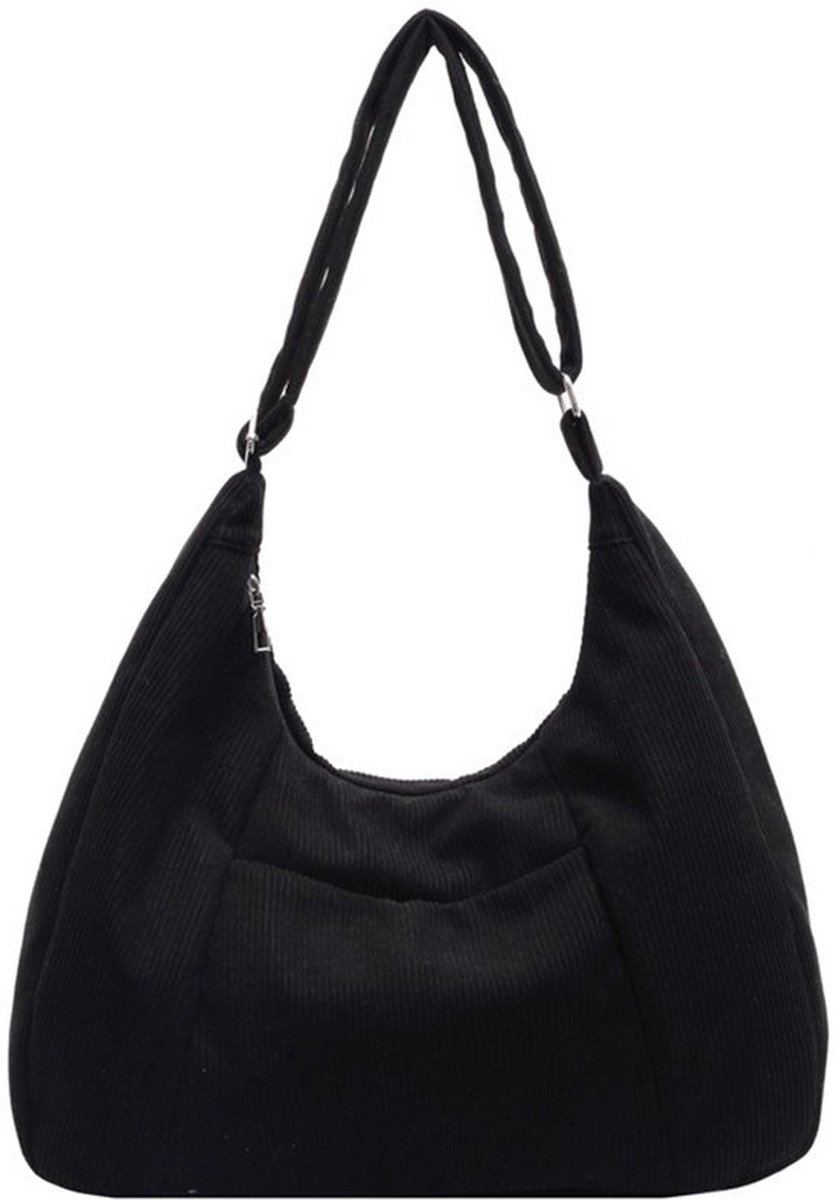 Grote crossbodytas, casual draagtas, ruime inhoud, meerdere lagen