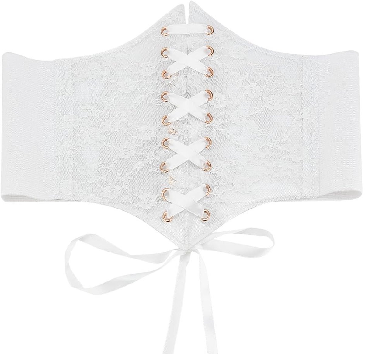 Dailygoods - Dailygoody - Vintage Lace-up Corset Taille Riem - Verstelbare Tailleband - Elastisch - Brede Riem - Voor Dames - 69 cm