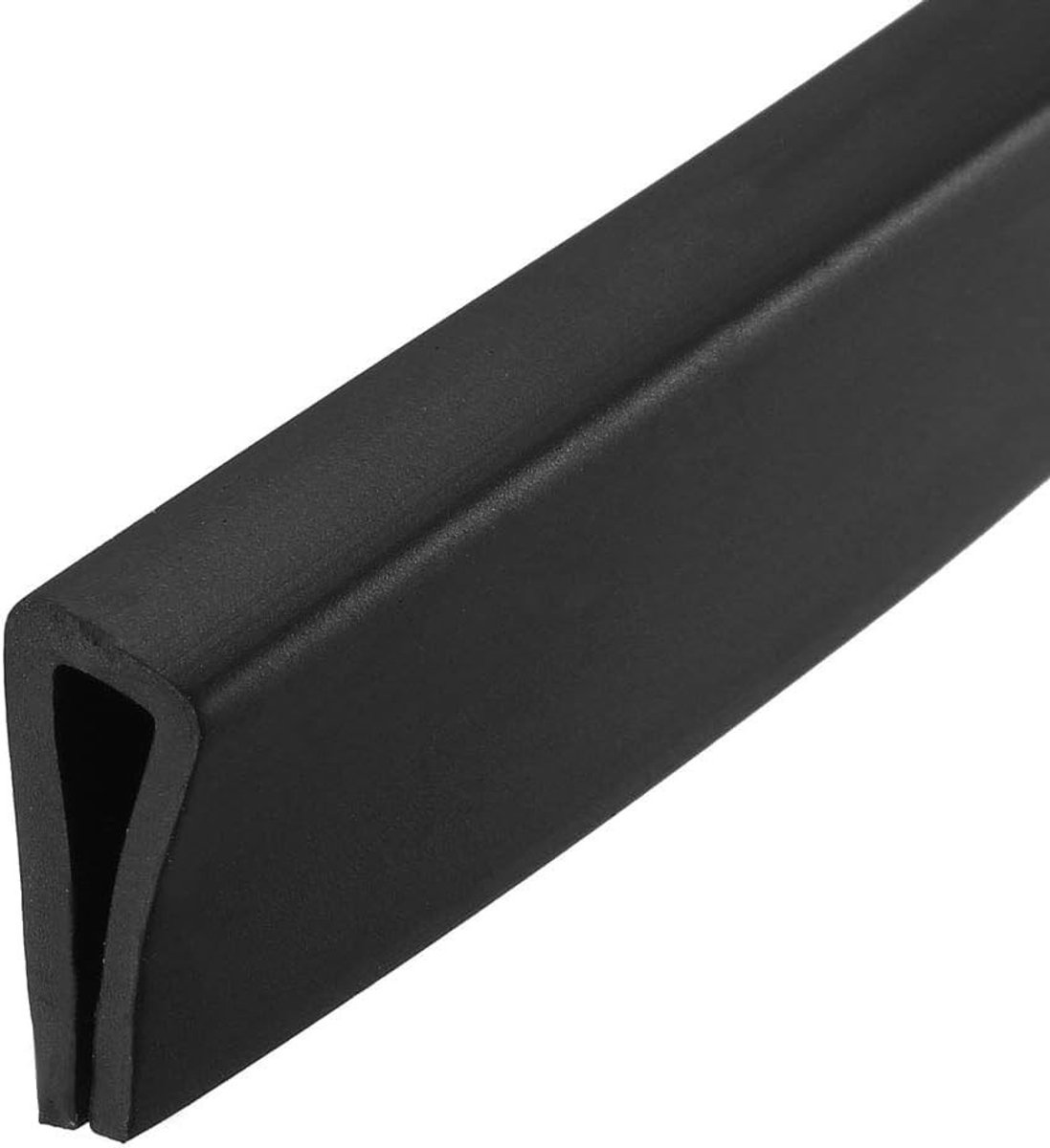 Dailygoods - Dailygoody - U-afdichting - Weerstrip - Rubber - Zwart - Randbeschermer - Geschikt voor luiken en kluisjes - 40 cm lengte