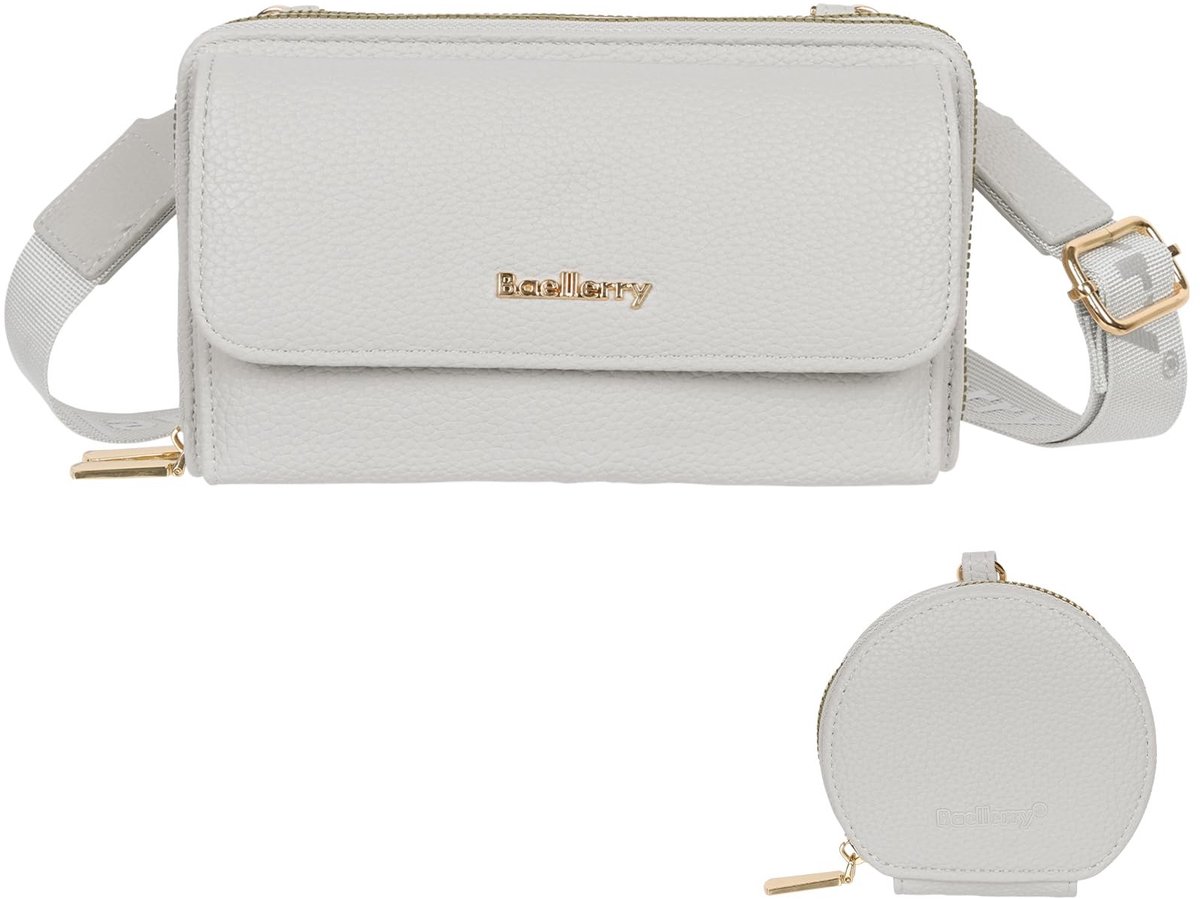 Dailygoods - Dailygoody - Kleine schoudertas voor dames - Multifunctionele crossbody tas - PU-leer - Mobiele telefoon tas om te hangen - Ideaal voor uitgaan - Comp...