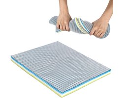 Hoogwaardige Biochemische Filterwadding voor Aquariums, 40 x 30 x 2 cm, Meervoudige Laag met Honingraatstructuur, Ideaal voor Vijverfilters en Waterzuivering