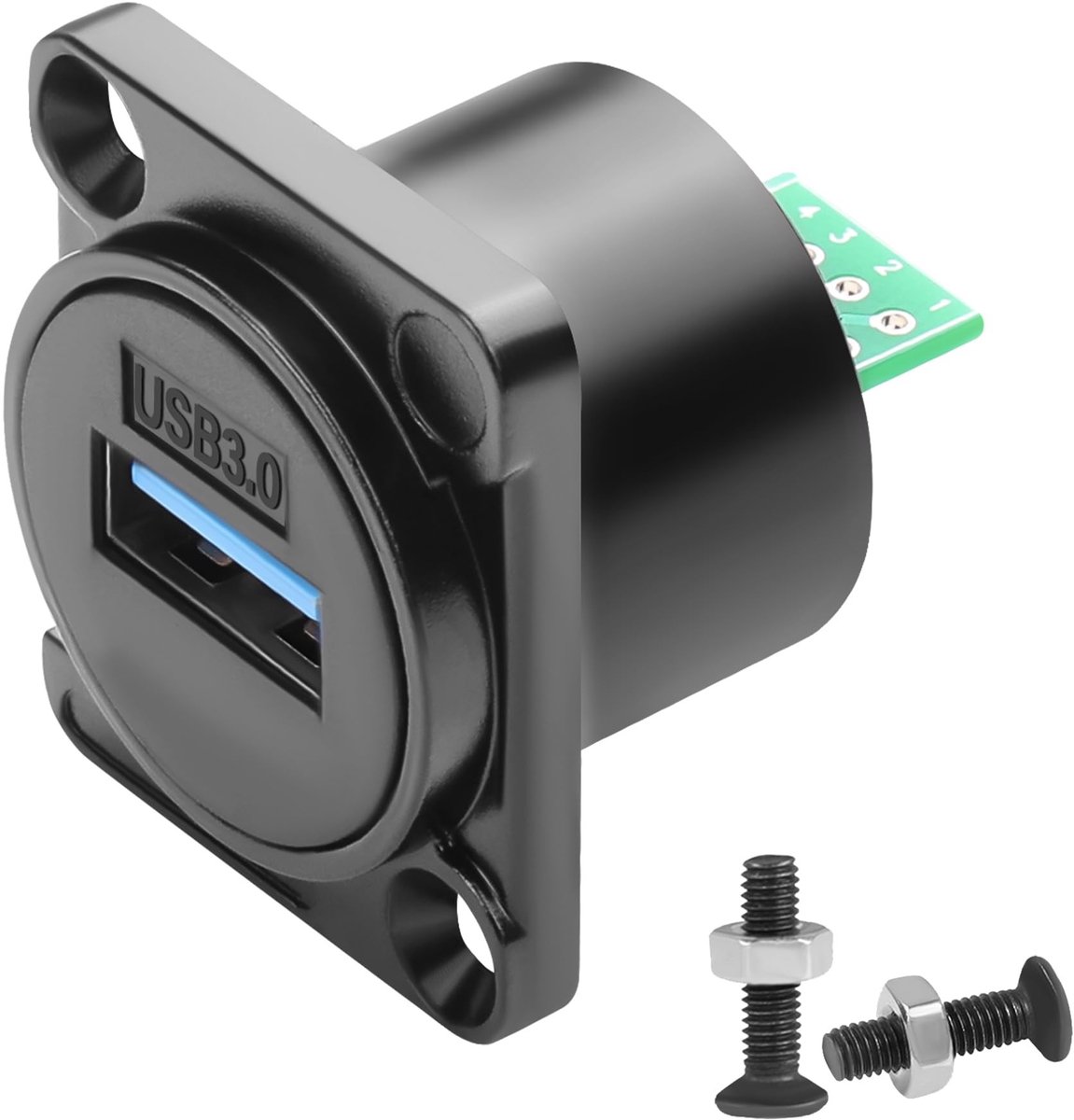 Dailygoods - USB 3.0 Paneelmontage Adapter voor Doe-Het-Zelf Projecten