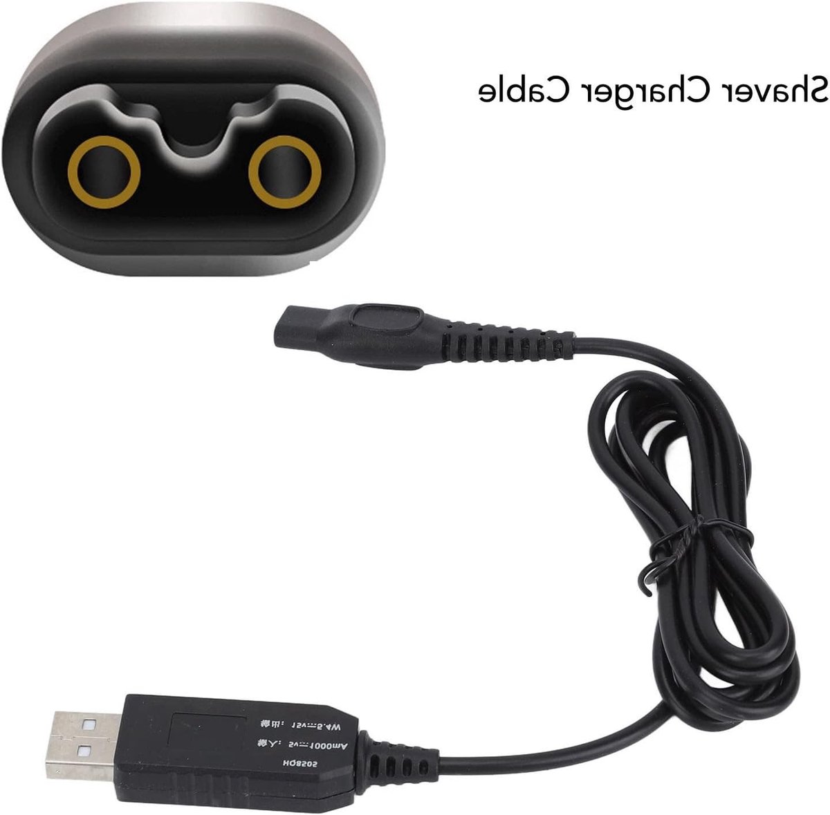 Vervangende Oplaadkabel voor Elektrische Scheerapparaten - Professionele Scheeraccessoires en USB Oplaadkabel voor HQ8505 en Andere Modellen