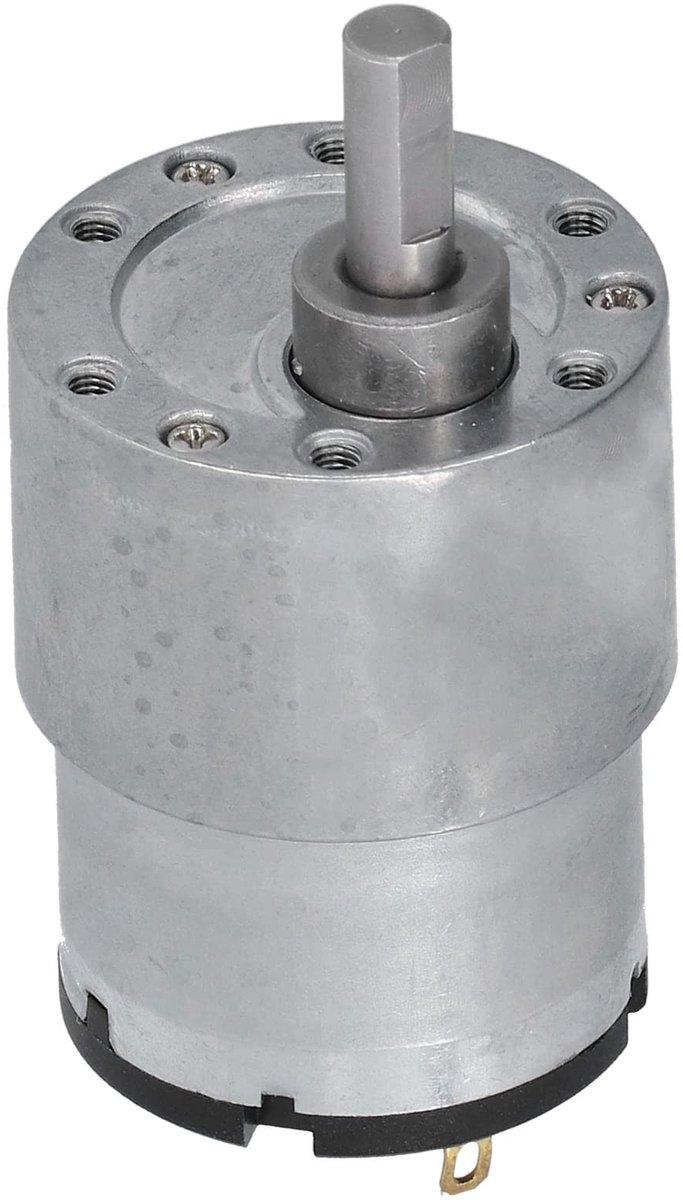 Dailygoody - DC 12V Tandwielmotor - Metalen Constructie - Sterke Torsie - Compacte Afmetingen - Robotica en Slimme Huizen - Hoogwaardige Motor -