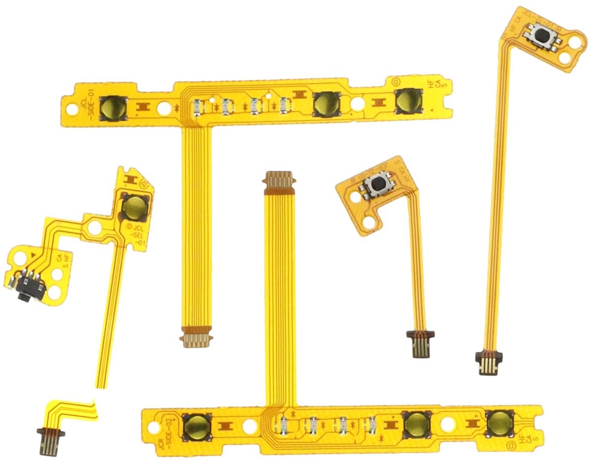 Dailygoody - Flexkabel set - Vervangingskabels - Voor Nintendo Switch - 5 stuks - Geschikt voor Joy-Con - Hoogwaardige kwaliteit