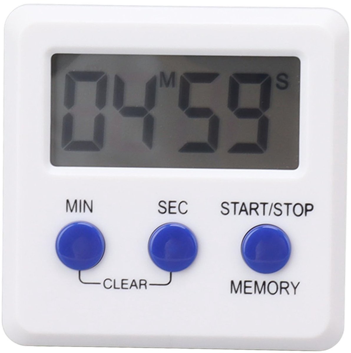 Dailygoods - Digitale Timer met Groot LCD Scherm en Magneetstandaard