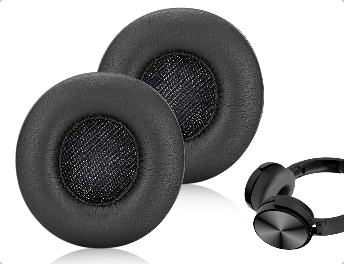 Dailygoods - Set van 2 Vervangende Oorkussens voor Hoofdtelefoon