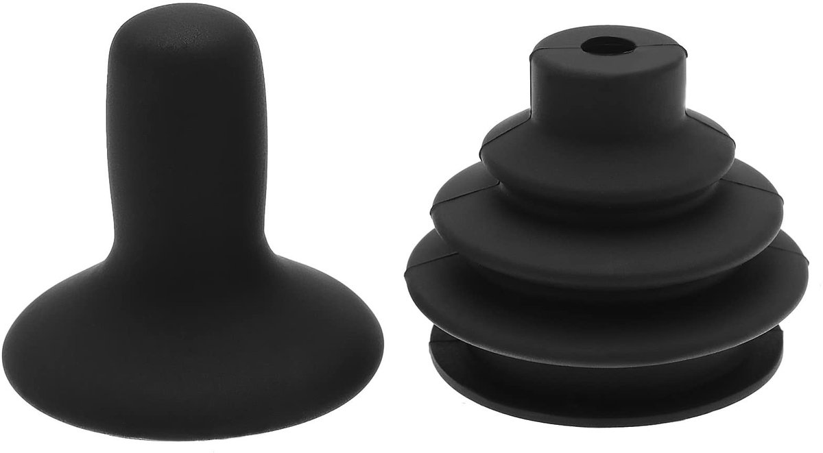 Dailygoods - Dailygoody - Joystick Knop - Rubber Joystick Gaiter - Antislip Ontwerp - Zwart - Joystick Accessoires - Geschikt voor Elektrische Rolstoelen - Zwart