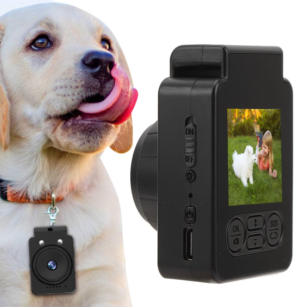 Dailygoods - Dailygoody - Actiecamera - 2K 1080P - Lange batterijduur van 180 minuten - Compact en stijlvol ontwerp - Multifunctioneel en draagbaar - Geschikt voor...