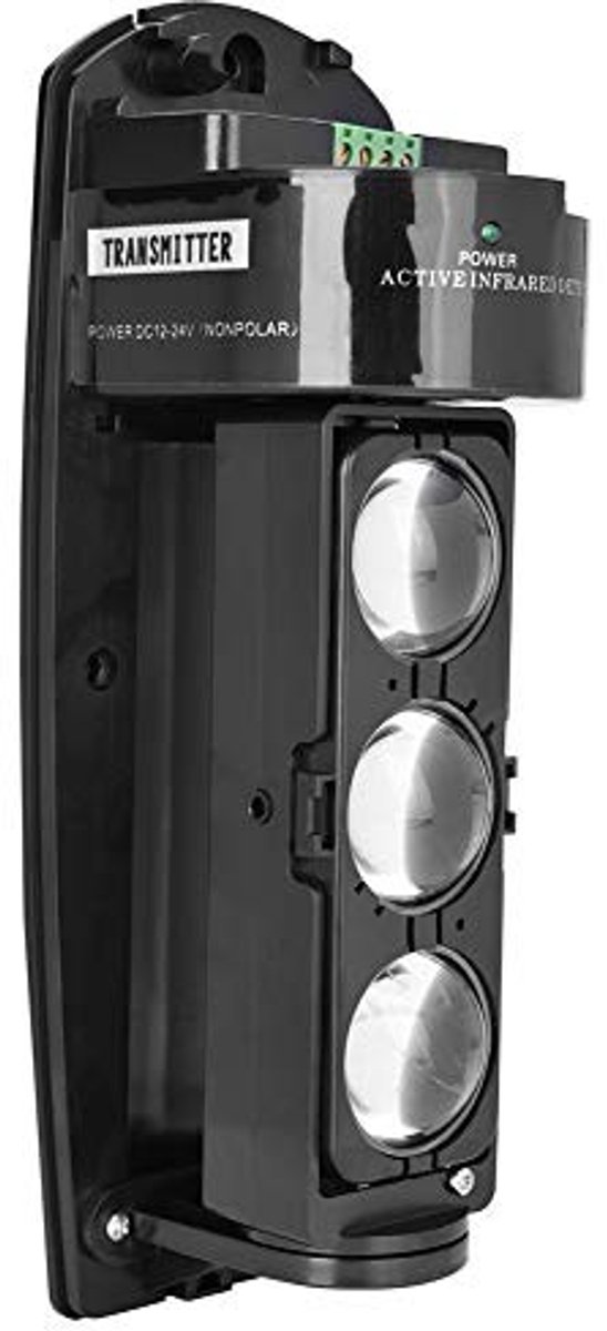 Dailygoods - Dailygoody - Triple Beam IR Detector - Infrarood Alarm - Waterbestendig - Veiligheidsoplossing - Voor Thuisgebruik - Zwart