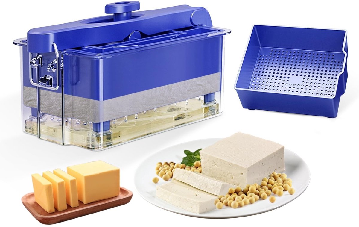 Dailygoods - Dailygoody - Tofu Press - Tofu Presser - Perfecte Tofu Zonder Barsten - Stijlvol en Functioneel - Water Verwijderen - Ideaal voor Koken - Compact Model