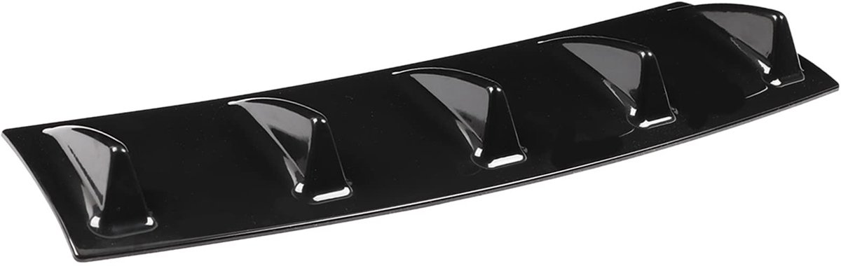 Dailygoods - Dailygoody - Haaienvin Diffuser - Auto Achterbumper Spoiler - Universeel - Zwart - Chassis Wing Lip - Verbeterde Aerodynamica - Geschikt voor Diverse