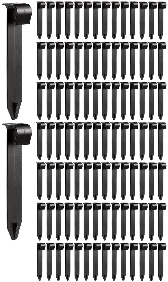 Dailygoods - Dailygoody - Grondbevestigingspinnen - Druppelleidingen - Irrigatie - 100 Stuks - Ondersteuningspinnen - Tuin en landbouwprojecten