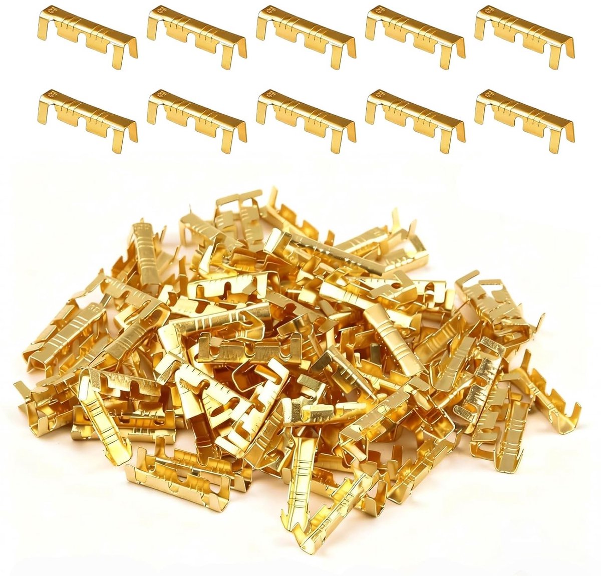200 Pcs Impact Connectors, Brass Crimp Connectors, Cable Connectors for Crimping, 0.5-1.5mm², Car Cable Connectors - ShopVlot