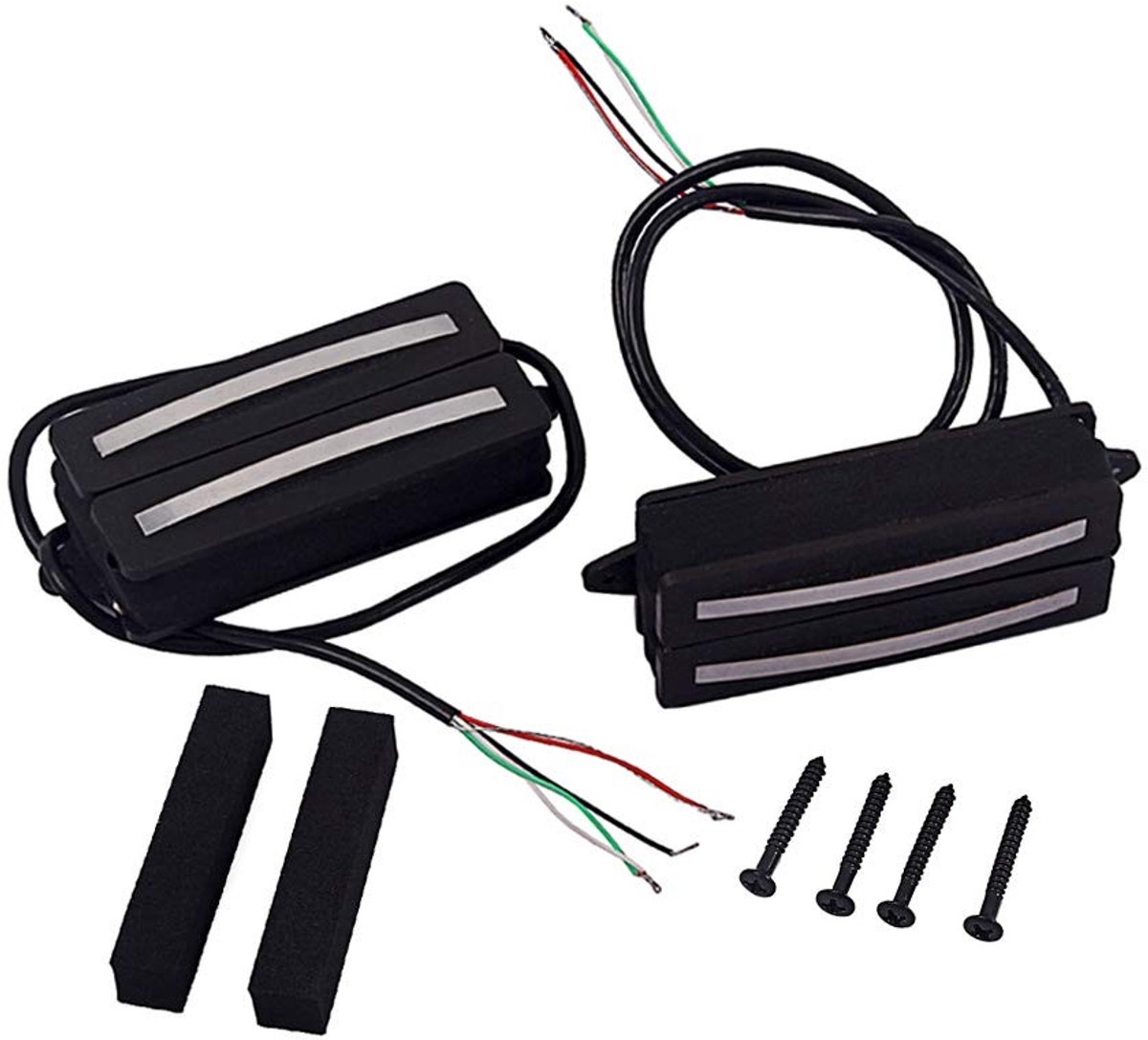 Dailygoods - Dailygoody - Alnico Rails - Double Pickup - Eenvoudig te installeren - Geschikt voor elektrische gitaar - Geluidskwaliteit - Pedaal stalen gitaar