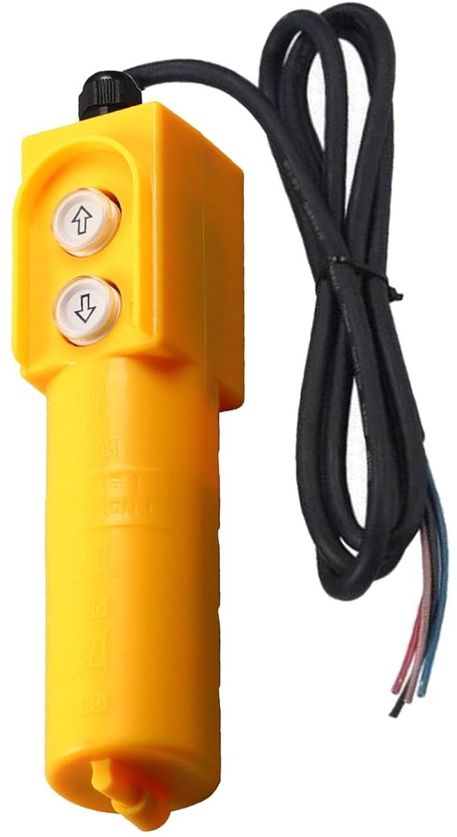 Waterdichte elektrische kraanbediening met 30uF condensator voor hijskranen, dumptrailers en heftrucks (300-400kg)