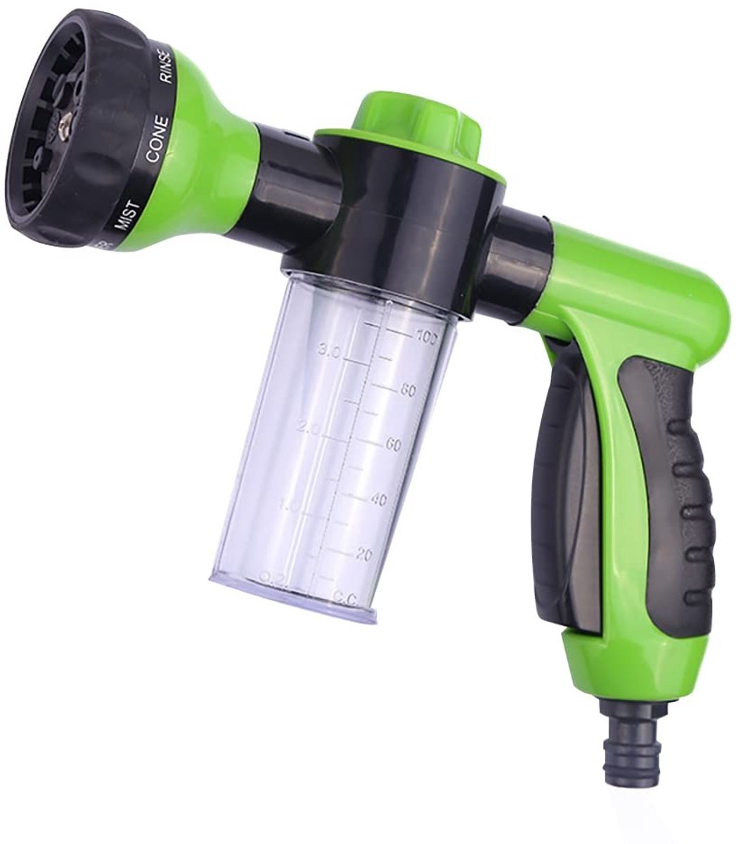 Dailygoods - Tuinslang Nozzle met 8 Verstelbare Spuitpatronen en Zeepdispenser