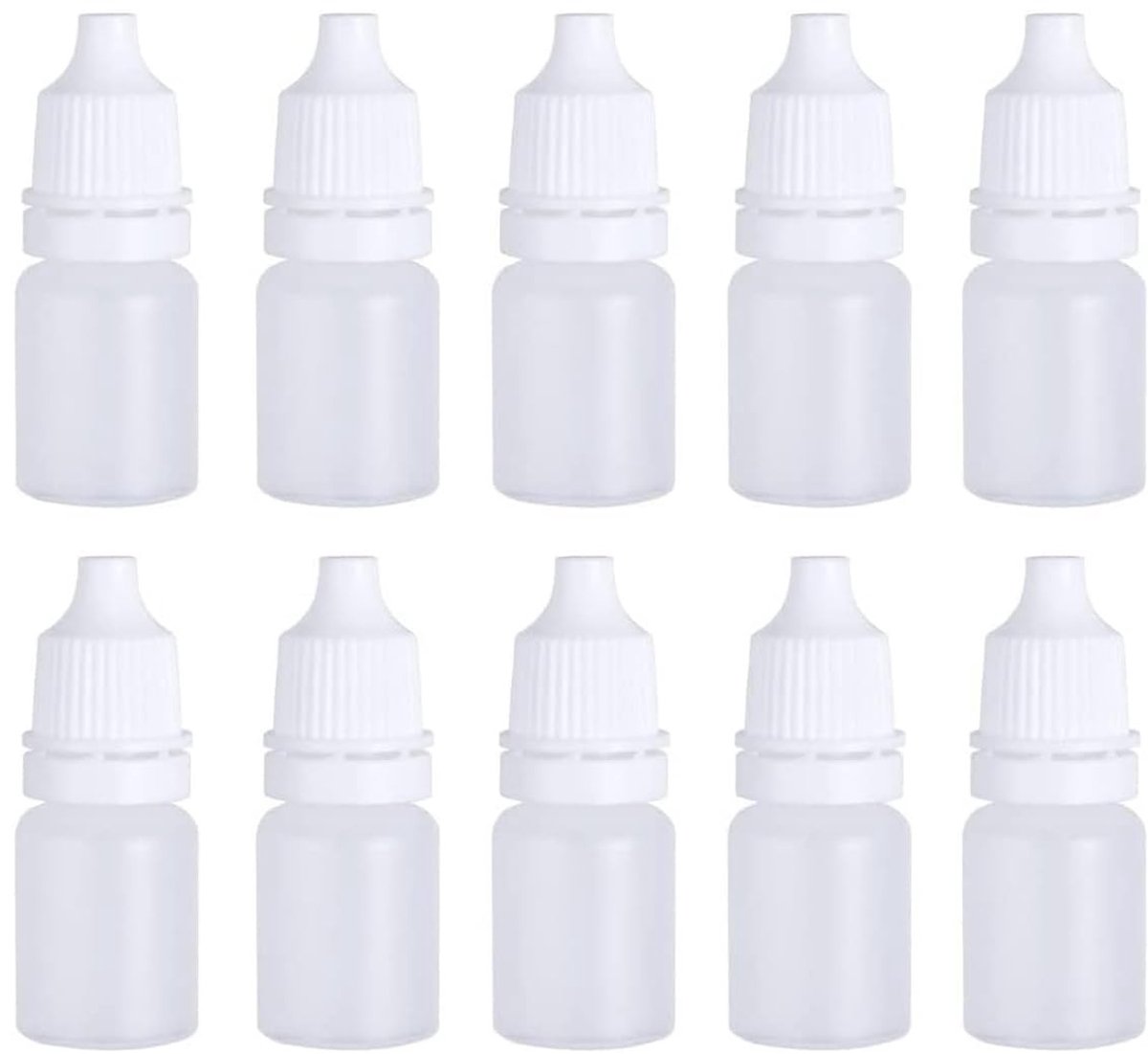 Dailygoods - Dailygoody - Druppelflessen 5ml - Lege squeeze flessen - Flexibel - Handig voor vloeistoffen - Ideaal voor knutselen - Geschikt voor hobbygebruik