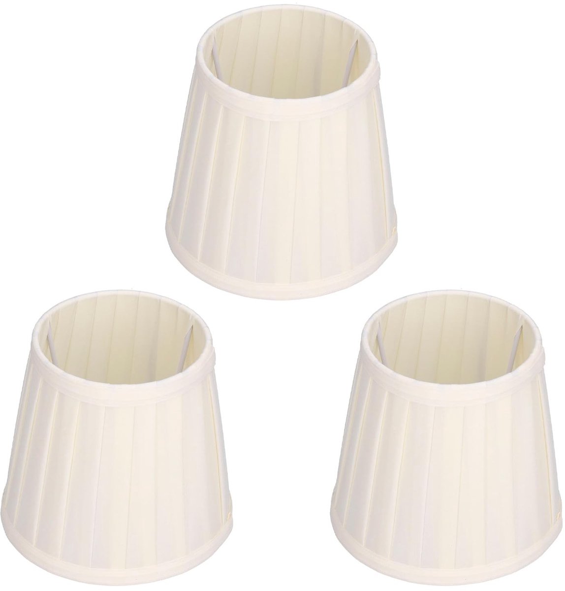 Dailygoods - Dailygoody - Lampenkappen - Hoogwaardige Clip-On Lampenkappen - Beige - E14 - Geschikt voor Chandelier - Verlichting - Decoratie