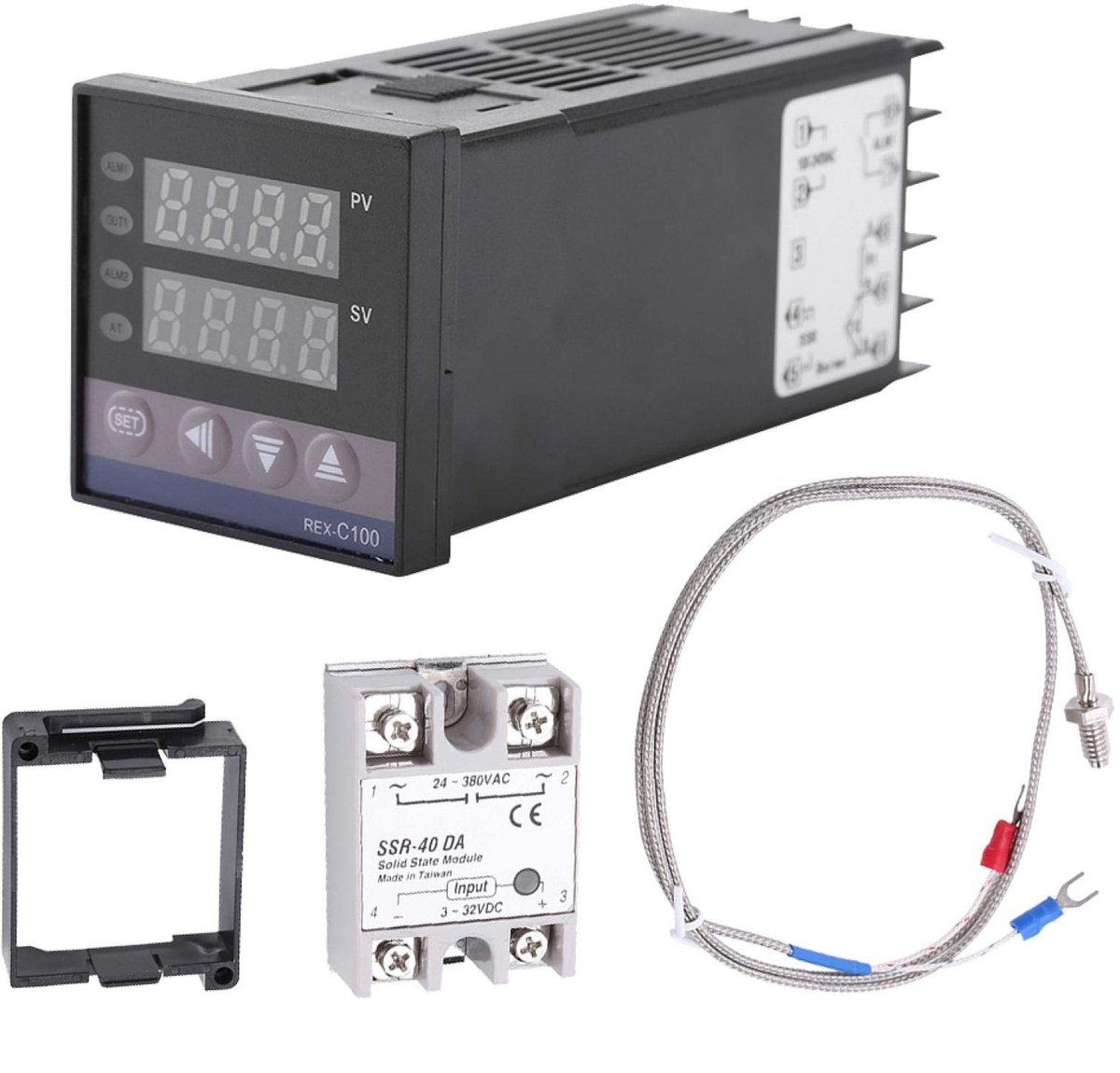 Dailygoods - Dailygoody - Digitale Thermostaat - Temperatuurregelaar - Alarmfunctie - AC110V-240V - Temperatuurmeting - Geschikt voor diverse toepassingen - RE...