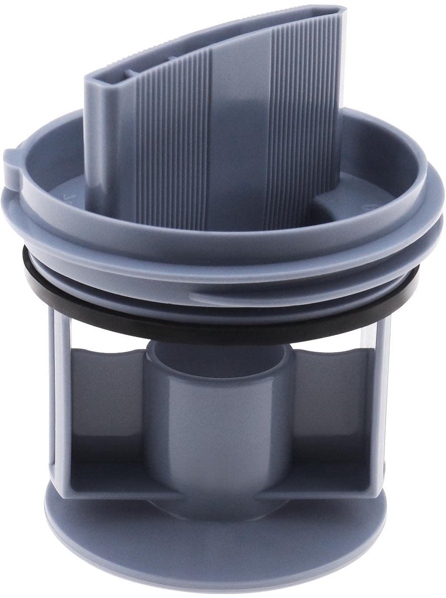 Dailygoods - Dailygoody - Wasmachine Afvoerpomp - Afvoer Afdichtingsdeksel - Blauw - Fluff Filter - Compatibel met Siemens en Bosch - Kunststof