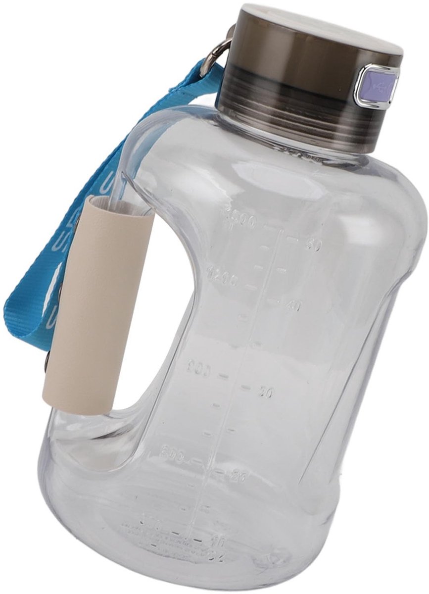 Dailygoody - OmGoods - Dailygoody - Waterstof-waterfles - Draagbare waterstofflesgenerator - Beige - Navulbare waterstoffles - Voor reizen en thuis - 1,5 liter