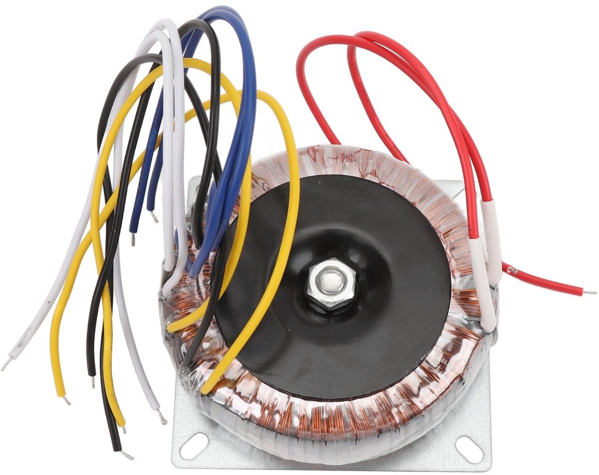 Dailygoody - OmGoods - Dailygoody - Toroidal Transformator - 200W AC28Vx2 AC12Vx2 AC12Vx1 - Geschikt voor Versterkers en Subwoofers - Hoogwaardige Geluidskwaliteit - Betrouw...
