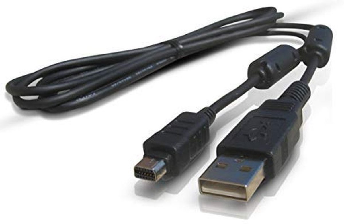 Dailygoody - USB-kabel - Camera kabel voor Olympus Stylus Tough 8000, 6000, 1050 SW - Geschikt voor digitale camera's - Hoogwaardige kwaliteit - Duurz..